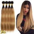 8 Bundles Synthetic Straight Hair - Colour 1B/27 - 10 inches