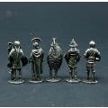 WestAir Roman Collectors Military Figures - 5 Piece Metal Figurine Set