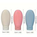 Refillable Silicone Cosmetic Bottles 3 pce set