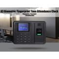 Brand new A3 TFT Biometric Fingerprint Attendance Recognition Clock 2 Identification Mode