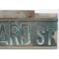 Vintage Double Sided Metal & Plastic "Taljaard Str/St" Street Sign - 60cm/119cm