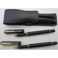 Parker Fountain & Ballpoint Pen (Working) Set In Pouch - Made In UK