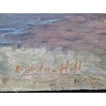 Clinton Hill(?) Oil Painting On Board - 35,5cm/25cm