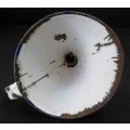 Very Old White Enamel Funnel - 10cm/13,5cm/13cm
