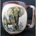 Kruger National Park Mug: Elephant - Height 11cm
