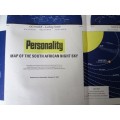 Personality Map Of The South African Night Sky, 1967 - 101cm/66cm