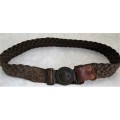 Vintage Boy Scout's Belt & Buckle - Leckie Walsall, Sole Maker, With Registration Number