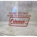 Red Letter Coleman Globe No 660 Made In England