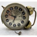 Pretty Brass Europa Alarm Clock For Spares - 9cm/6,3cm/2,3cm