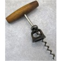Vintage Wooden Handled Williamson's Cork Screw