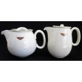 Vintgae Jurgens Caravan Teapot (12cm/21cm/13cm) And Coffee Pot (16cm/17cm/8cm)