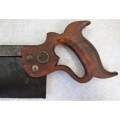 Vintage Wooden Handled Disston & Sons Saw - 43,5cm/12cm