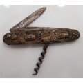 Boer War Richards, Sheffield Military Commemorative Pocket Knife With Kruger & De Wet - Length 9cm