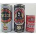 2X Vintage 1L Beer Cans (Opened) + Windhoek Special 340ml Can (Sealed)