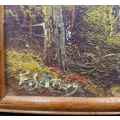 Gorgeous Old Small Oil Painting On Wood -  Size: 19cm/14cm
