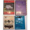 4X Workshop Manuals 3X VW Transporter 1971, 1975 and 1984, Jaguar MK II, 1969,