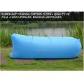 Fast Inflatable Camping Sofa Banana Sleeping Lazy Chair Bag Nylon Hangout Air Beach Bed Couch