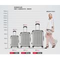 3-Piece Luggage Set made from ABS - and Carry On Suitcase with Wheels, Lock, and Telescopic Handle