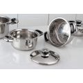 Crown stainless steel 21 pieces cookware set