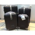 Set of 4 Suitcases Travel Trolley Luggage,ABS with Universal Wheels (Black,Navy,Silver,Pink)