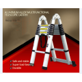 2m Multipurpose Retractable Portable Extension Telescopic Ladder Aluminum Straight Ladder