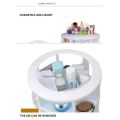 360-degree cosmetic storage device cosmetic care rotating plastic storage rack tool make up