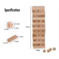 48PC Number blocks Jenga Wooden folds high board game stack blocks toys Puzzle games