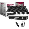 8 channel cctv full Camera kit Security Recording System with internet & 3G Phone Viewing (White)