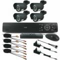 4 channel cctv full Camera kit Security Recording System with internet & 5G Phone Viewing (White)