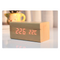 LED Wooden Digital Clock USB Powered