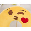 U-Shape yellow brown soft neck head rest Emoji Pillow, Cartoon Emoticon Cushion