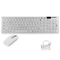 Wireless Mouse & Key Board Kit (White and Black)