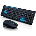 Gaming Mouse Gaming Keyboard HK3800 Wireless Multimedia Ergonomic Gaming Keyboard Mouse Set For PC