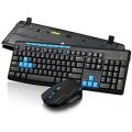Gaming Mouse Gaming Keyboard HK3800 Wireless Multimedia Ergonomic Gaming Keyboard Mouse Set For PC