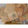 A box of British and other world stamps - good value!