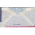 1951 airmail cover from Barbados to Netherland