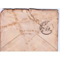 1911 cover from Old Palace Lincoln/Lincoln to Brighton - Tatty condition