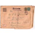 1926 Registered Cover from Berlin to Cape Town - Tatty Condition