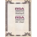 RSA Special Permanent Date Stamps Cancellations booklet - Total 8 pages - Not all pages scanned