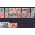 Variety of British Colonial stamps - Used with hinge marks - Great Value!