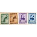 Italy - 1943  and 1948 sets - MH - remnant one 1943 30c stamp - thinning on the 1948 10c