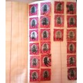 Union stamps in a memo book - As per photos