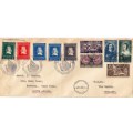 Netherlands - FDC - 1952 - Jan Van Riebeek - Letter to Cape Town - With KLM Counter value