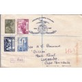 UPU Bechuanaland Protectorate Registered cover to Lakeside, 10/1949, Excellent cover!
