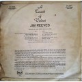 LP,Jim Reeves, A Touch Of Velvet,RecordVG+,Cover:G,Label:RCA,CAT:LPM 2487