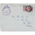Gibraltar - 1942 -  Air Mail - Opened by sensor - Army Forces - Cover to South Africa