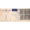 Southern Rhodesia, 1950, Diamond Jubilee, FDC, From S Rhodesia to England, Crease
