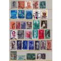 India,A selection of unchecked FU stamps