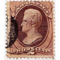 USA, Scott #135A, 1870/71,FU,Grill `I`, Perf. 12,CV$240.00