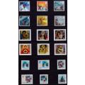Great Britain,A selection of Christmas Stamps, All self adhesive are MNH.Other stamps are VFU and MH